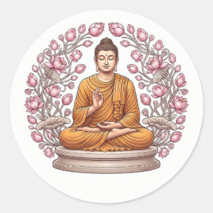 Zenmeditationsoul konst dekoration klistermärke