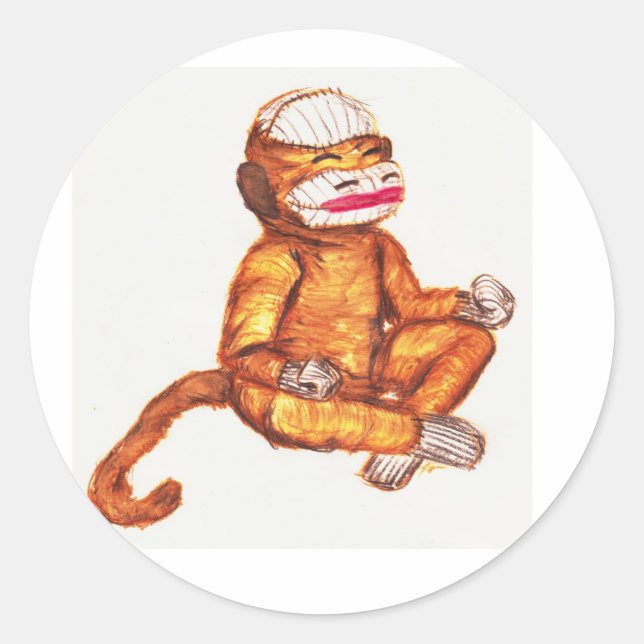 zenmonk5h2o-klistermärken runt klistermärke (Framsida)