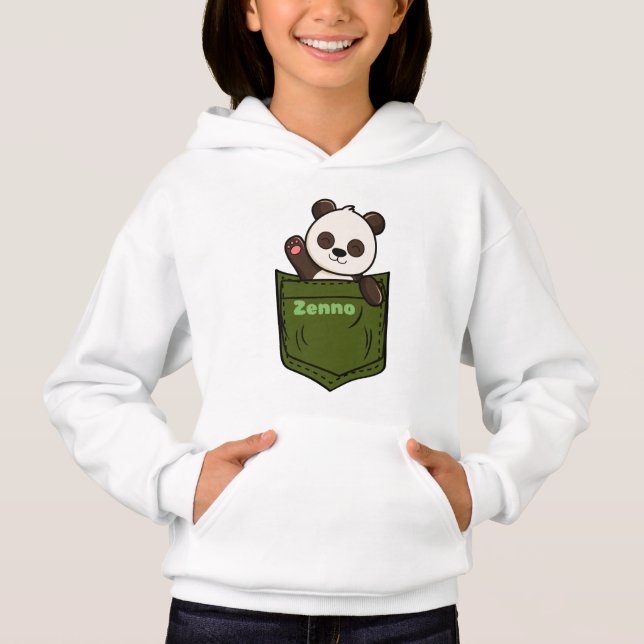 Zenno Cute Panda T Shirt (Framsida)