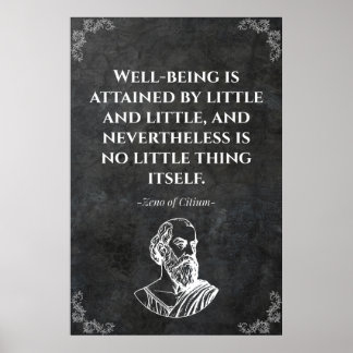 Zeno of Citium wise quote. Motivation  Poster