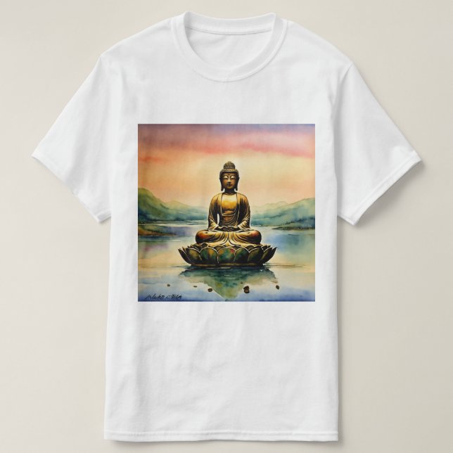 Zenreflektioner: Disline Collect för Buddha Medita T Shirt (Design framsida)