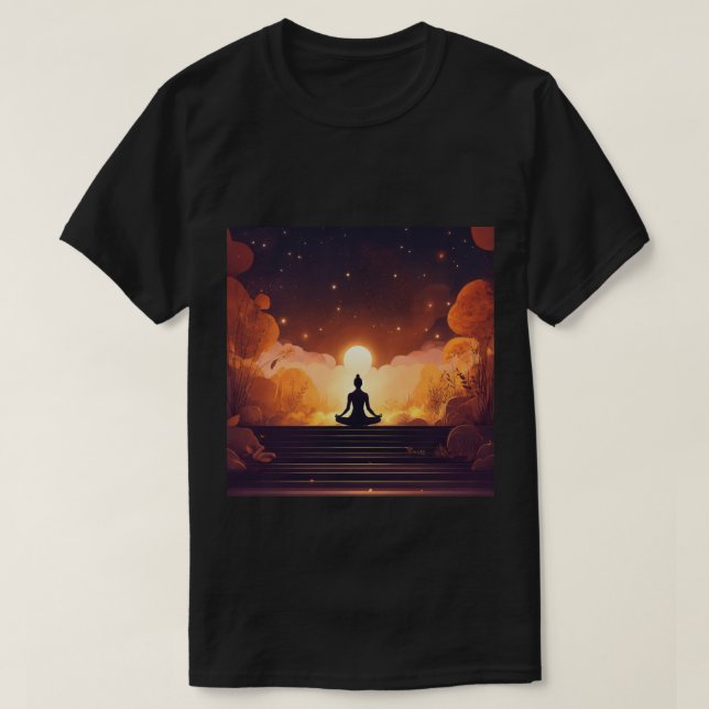 Zenreflektioner: Disline Collect för Buddha Medita T Shirt (Design framsida)