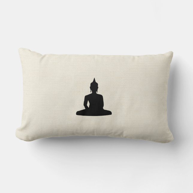 Zensitta som mediterar Buddha Lumbarkudde (Framsida)
