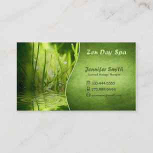 ZenSpa eller Zenmassagevisitkortar Visitkort