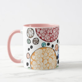Zentangle circles pattern mugg