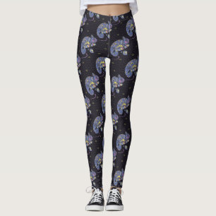 Zentangle ödla leggings