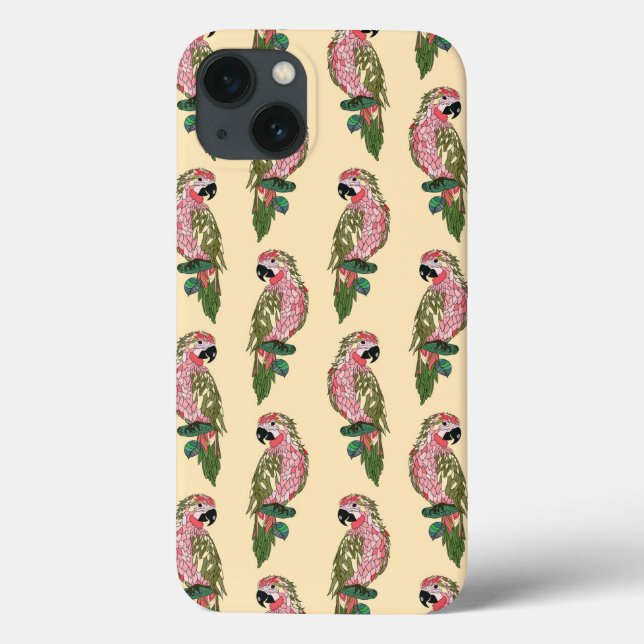 Zentangle Stil Parrots (Baksida)