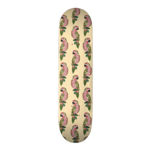 Zentangle stilpapegojor mini skateboard bräda 18,7 cm