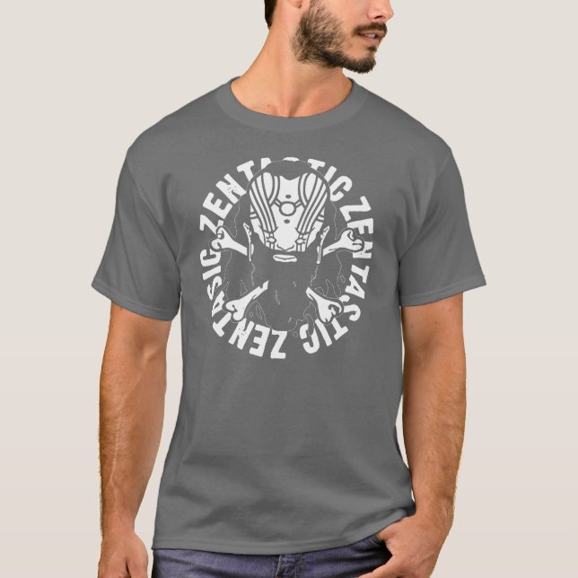 Zentastic SKÄGG OCH CROSSBONES Tee Shirt (Framsida)