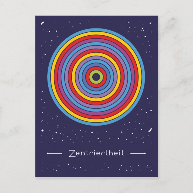 Zentriertheit Vykort (Framsida)