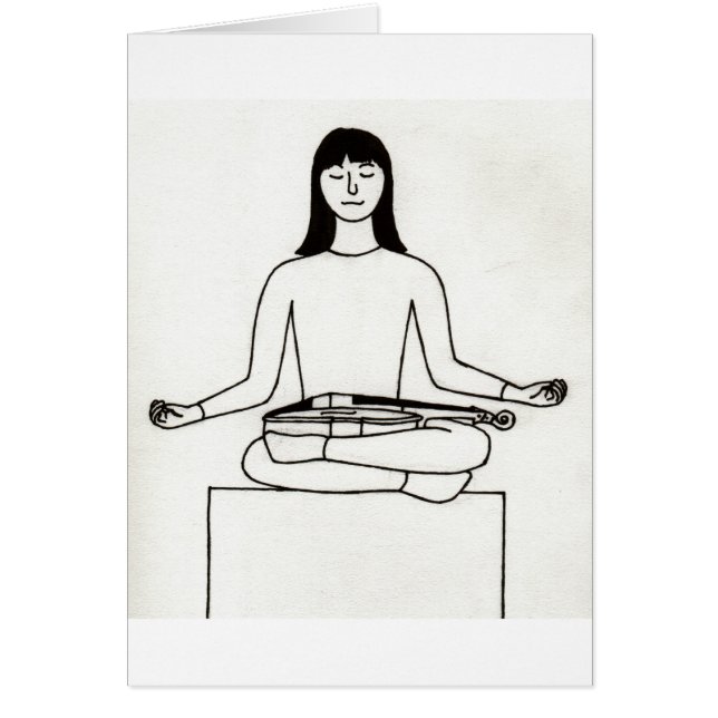 ZenViolistkort Hälsningskort (Framsidan)