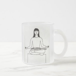 ZenViolistmugg Frostad Glasmugg