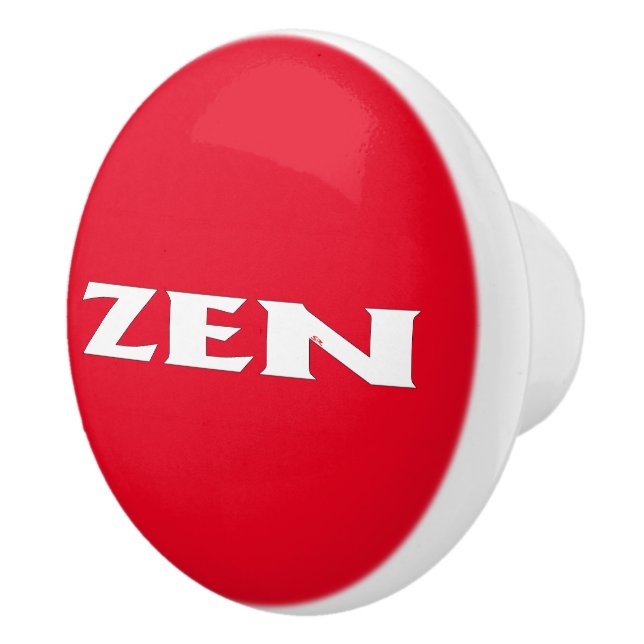 Zenvit röd keramisk knopp (Höger)