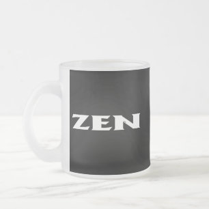 Zenvit svart frostig mugg