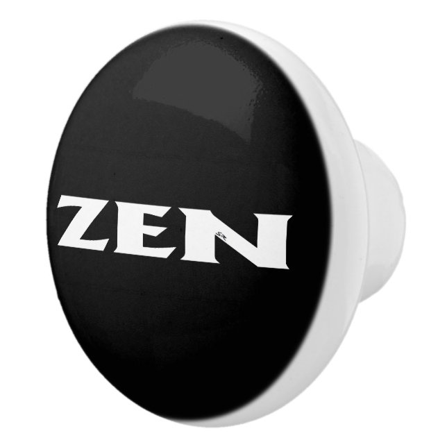 Zenvit svart keramisk knopp (Höger)