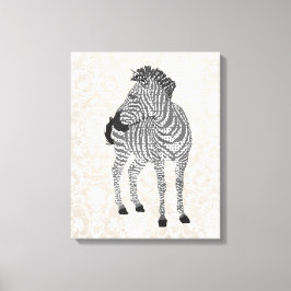 Zenya Black & White Art Canvas