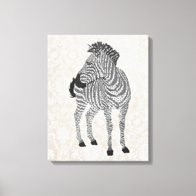 Zenya Black & White Art Canvas (Framsida)