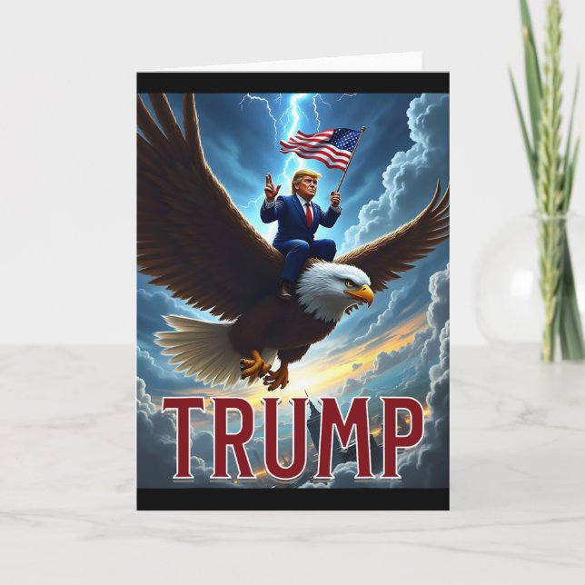 Zenzo's Atomiska Politiska Design President Trump  Kort (Framsida)