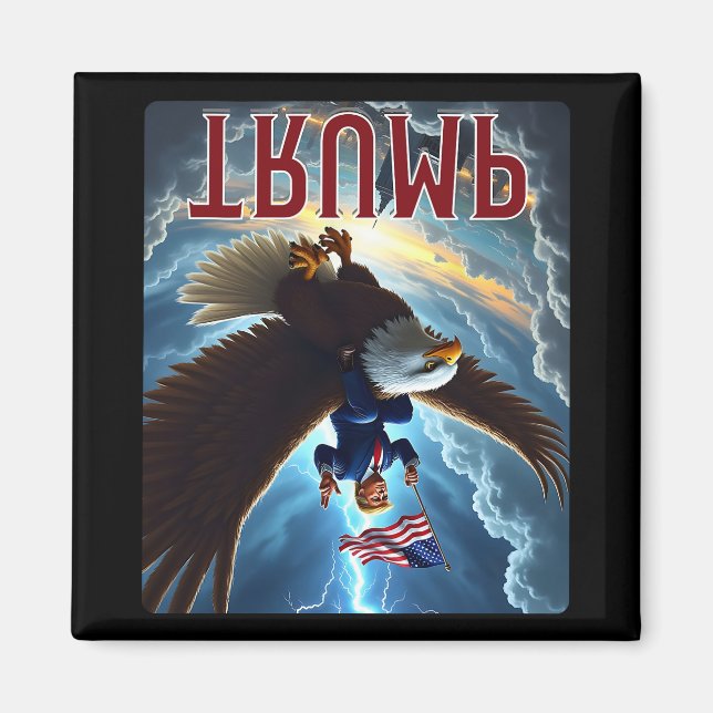 Zenzo's Atomiska Politiska Design President Trump  Magnet (Framsidan)