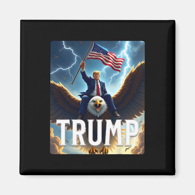 Zenzo's Atomiska Politiska Design President Trump  Magnet (Framsidan)