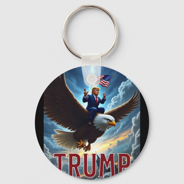 Zenzo's Atomiska Politiska Design President Trump  Nyckelring (Framsida)