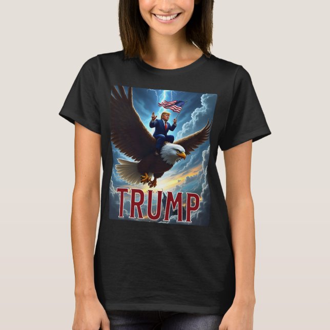 Zenzo's Atomiska Politiska Design President Trump  T Shirt (Framsida)