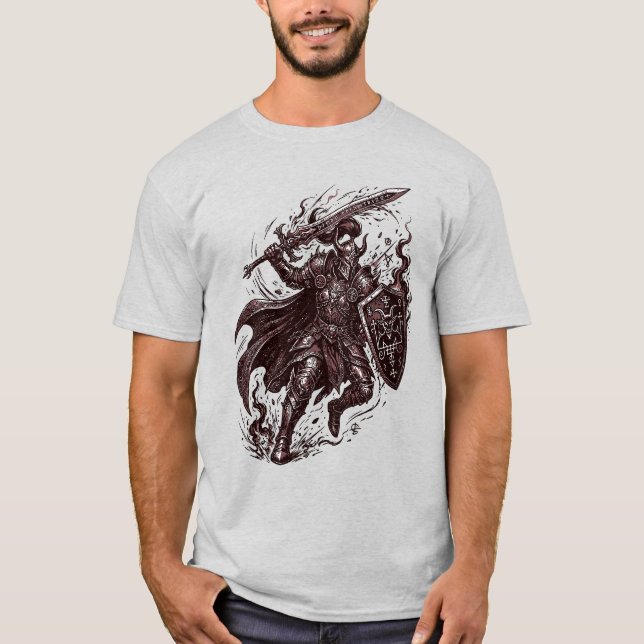 Zepars scharlakansröda dominion t shirt (Framsida)