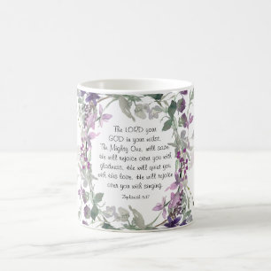 Zephaniah 3:17 Han kommer att ropa över dig Kaffemugg