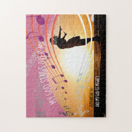 Zephaniah 3:17 MIN GOD-SJUNGOR ÖVER MIG Personlig Pussel