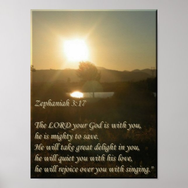 Zephaniah 3:17 poster (Framsidan)