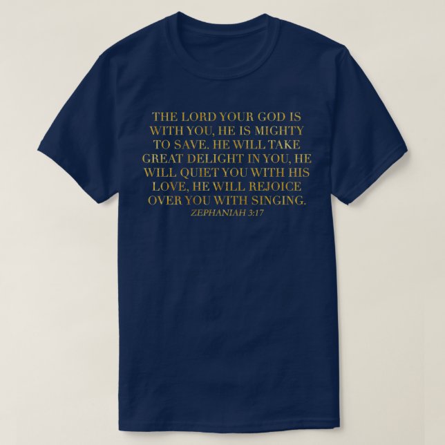 Zephaniah T Shirt (Design framsida)
