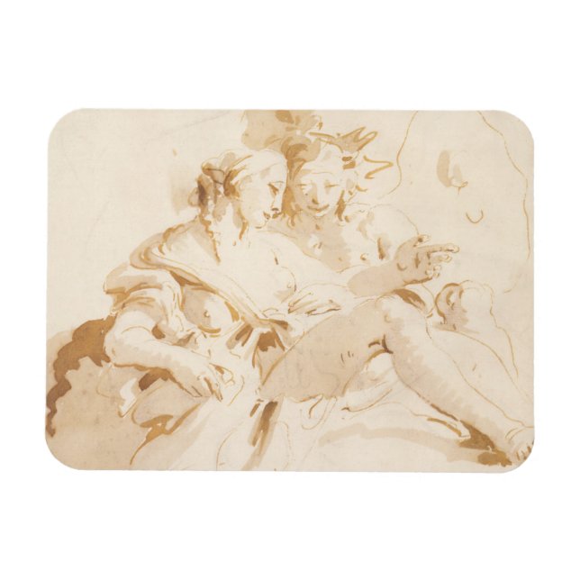 Zephyr och Flora Magnet (Horisontell)