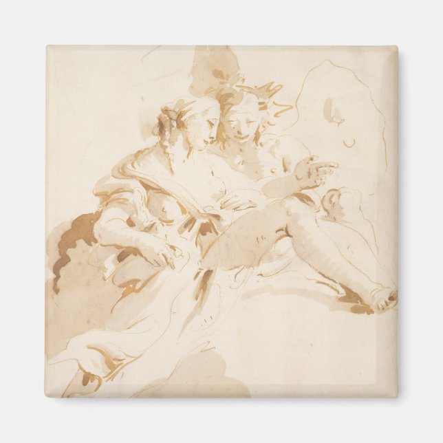 Zephyr och Flora Magnet (Framsidan)