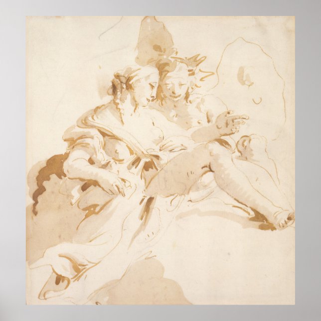 Zephyr och Flora Poster (Framsidan)