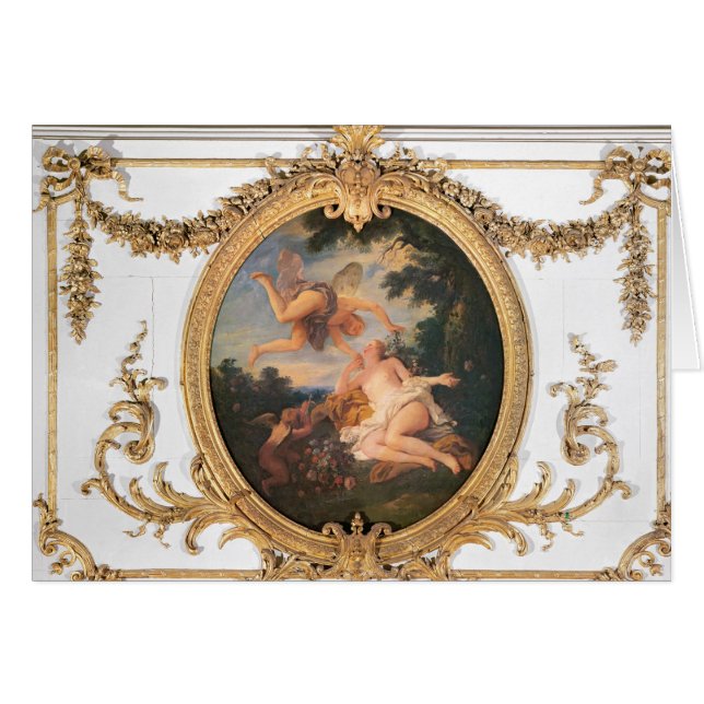 Zephyr och floror, från Sallen de Conseil Hälsningskort (Framsidan Horizontal)