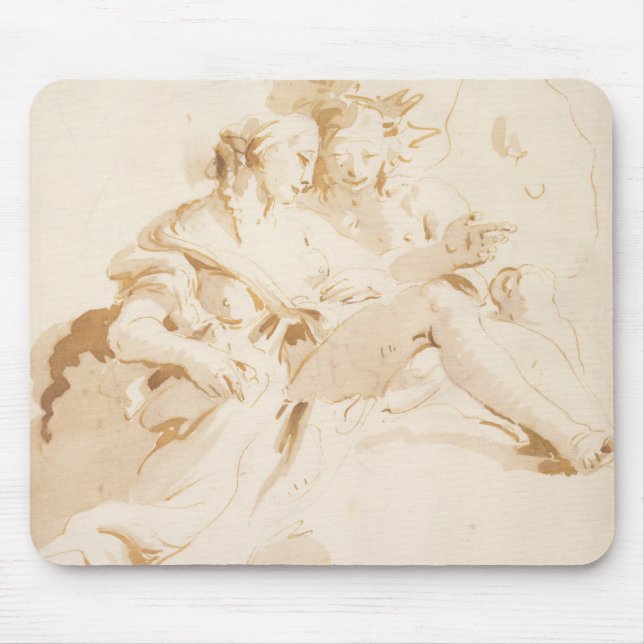 Zephyr och floror musmatta (Framsidan)