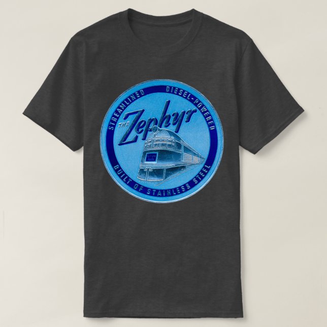 Zephyr-passageraren Tåg 1934 T Shirt (Design framsida)