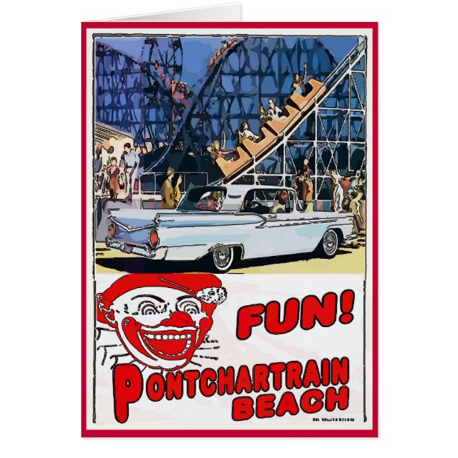 Zephyr Pontchartåg Beach Hälsningskort (Framsidan)