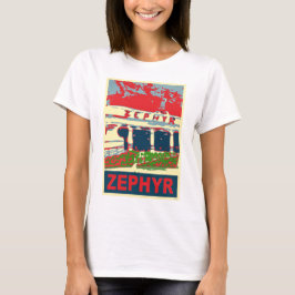 Zephyr Rollercoaster Pontchartåg Beach Tee Shirt