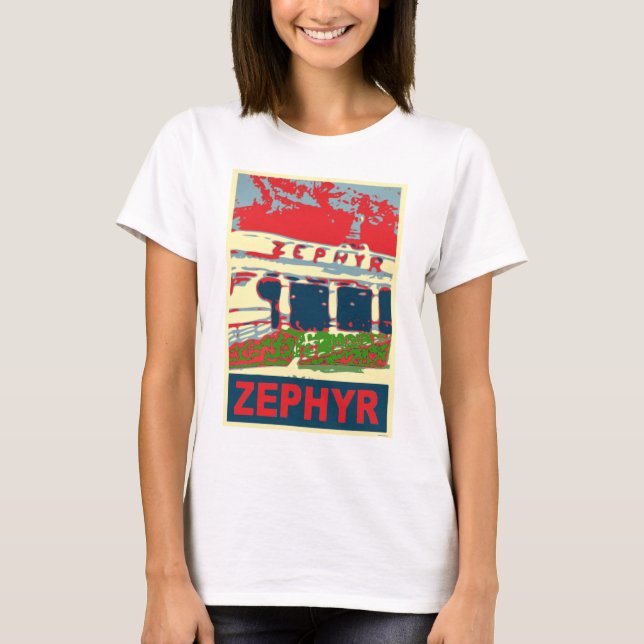 Zephyr Rollercoaster Pontchartåg Beach Tee Shirt (Framsida)