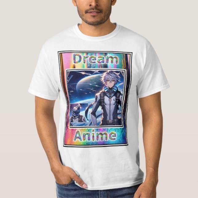 Zephyr Starwind Dream Anime T-Shirt (Framsida)