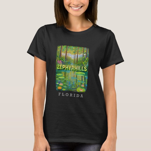Zephyrhills Florida FL Natural Vår Splendor SD T Shirt (Framsida)