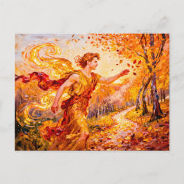 Zephyros västlig vindens gud från grekisk mytologi vykort