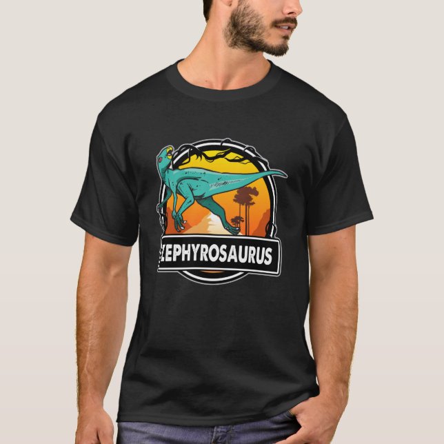 Zephyrosaurus Dinosaur Förhistorisk Dinosaurieälsk T Shirt (Framsida)