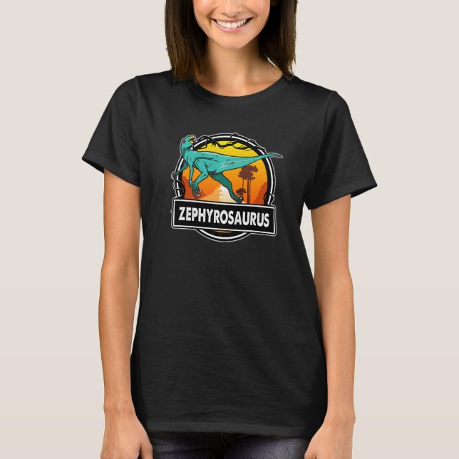 Zephyrosaurus Dinosaur Förhistoriska Dinosaurier T Shirt (Framsida)