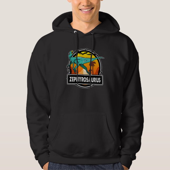 Zephyrosaurus Dinosaur Prehistoriska Dinosaurs Hoodie (Framsida)