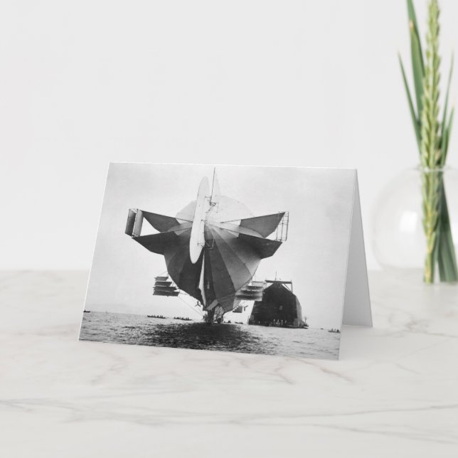 Zeppelin Airship, 1908 Kort (Framsida)