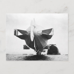Zeppelin Airship 1908 Vykort
