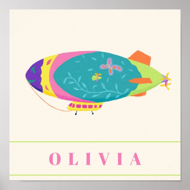 "Zeppelin" från The "Dream To Fly" Set om 3 Poster (Framsidan)