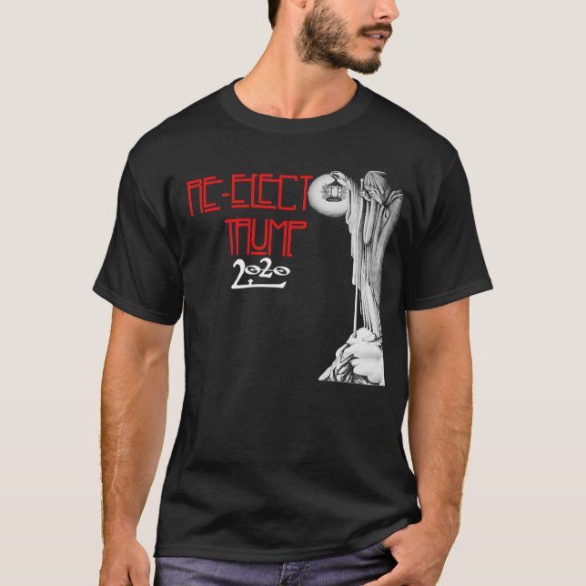 Zeppelin inspirerad till återval Trump 2020 t-shir T Shirt (Framsida)